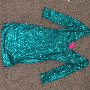Emerald Party Mini Dress